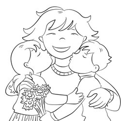 Marvelous Best Photo Of Mom Coloring Pages Mommy