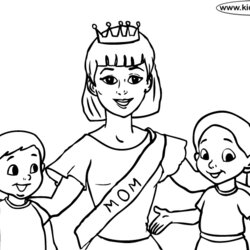 Preeminent Mom Coloring Pages Best Page To Color Printable Colors Mothers Choose Board