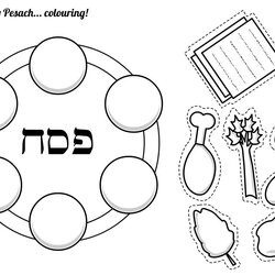 Worthy Coloring Pages Category Title Page Blog Passover Crafts Seder Plate Printable Kids Paper Items Sheets