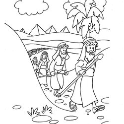 Coloring Pages Exodus From Egypt Passover For Kids