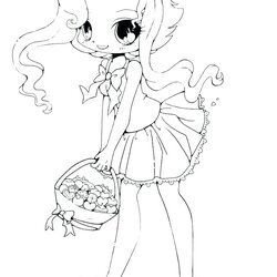 Great Cute Girl Coloring Pages At Free Download Print
