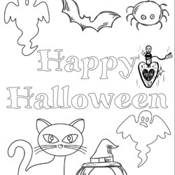 Legit Free Printable Halloween Coloring Pages For Kids Happy Sheets Bat Template Ghosts Easy Spooky Book