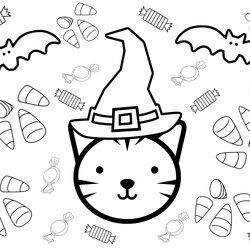 Wizard Kids Halloween Coloring Pages Printable Easy Toddlers Kindergarten Thick Monsters Grade