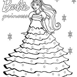 Perfect Barbie Coloring Pages To Print Easy As The Island Princess