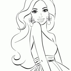 Admirable Free Barbie Coloring Pages To Print For Download