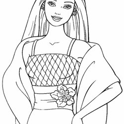 Brilliant Barbie Coloring Pages For Girls Princess Friends And Drawing Sheets Print Kids Ken Colouring