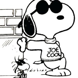 Sublime Peanuts Coloring Pages At Free Printable Snoopy Birthday Color