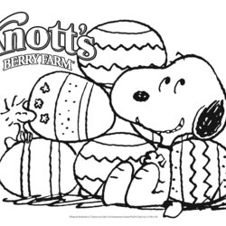 Perfect Free Peanuts Coloring Pages At Printable Snoopy Easter Goosebumps Beagle Charlie Brown Christmas