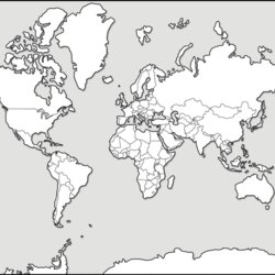 Swell Printable World Map Coloring Page With Countries Labeled