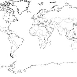 Free Printable World Map Coloring Pages For Kids Best Page