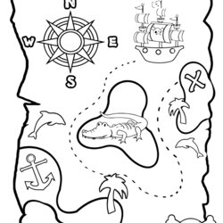 Tremendous Pirate Map Coloring Pages Printable Home Treasure Kids Maps Drawing Library Popular Choose Board