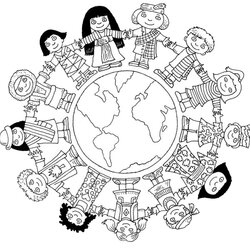 Magnificent World Map Vector Outline At Free Download Coloring Kindergarten Pages For