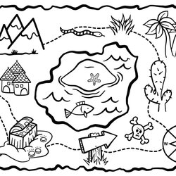 Coloring Pages To Print Maps Treasure Map Page
