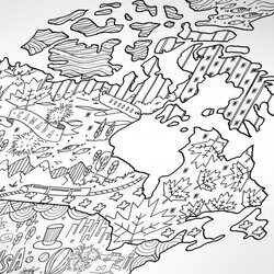 Wizard Coloring Map Adult World To Color In Maps En