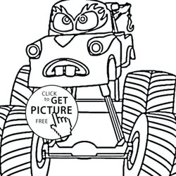 The Highest Standard Mater Cars Coloring Pages At Free Printable Color