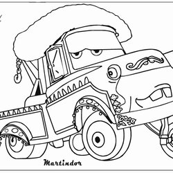 Sublime Mater Coloring Pages At Free Printable Cars Tow Truck Lightning Drawing Color Car Lego Popular