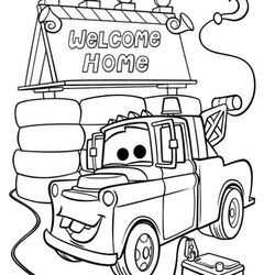 Swell Mater From Cars Coloring Pages Free Printable