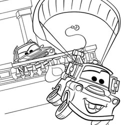 Sterling Mater From Cars Coloring Pages Disney Kids Printable Color Tow Print Sheets Boys Colouring Character