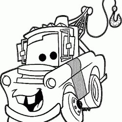 Terrific Tow Mater Coloring Page At Free Printable Pages Cars Disney Draw Stuff Mutt Truck Sheet Easy