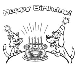 Superlative Free Printable Happy Birthday Coloring Pages For Kids