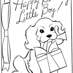 Excellent Free Printable Happy Birthday Coloring Pages For Kids
