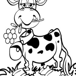 Spiffing Free Easy To Print Cow Coloring Pages Farm