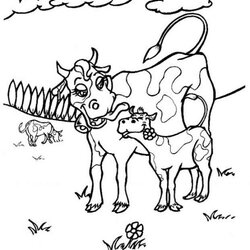 Fantastic Free Printable Cow Coloring Pages For Kids