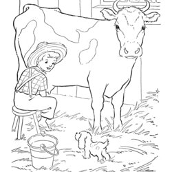 Free Printable Cow Coloring Pages For Kids Farm Colouring Animal Barnyard Adult Animals Cows Sheets Color