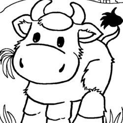 Exceptional Cute Cows Coloring Pages Home