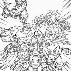 Brilliant Coloring Pages Superhero Free And Printable
