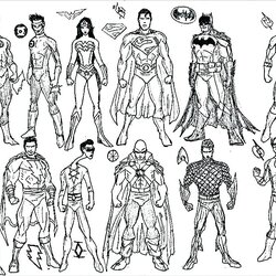 Superhero Coloring Pages Best For Kids Super Hero Marvel Superheroes Heroes Justice League Print Batman