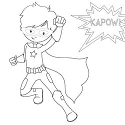 Superhero Coloring Pages Printable