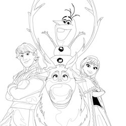 Very Good Frozen Free Printable Coloring Pages