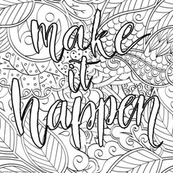 Motivational Coloring Pages In Quote Quotes Adults Encouraging