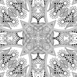 Sublime Pin On Coloring Pages Printable Adults Adult Holiday Pretty Paisley Beautiful Abstract Christmas