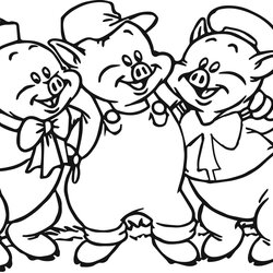 Swell Free Printable Three Little Pigs Coloring Pages Templates Drawing