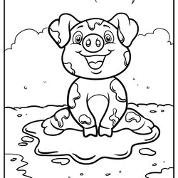 Brilliant Pig Coloring Pages