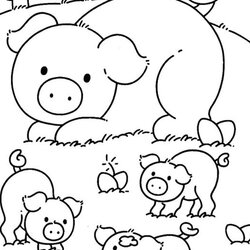 Admirable Free Easy To Print Pig Coloring Pages Children Min