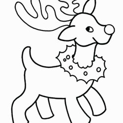 Wizard Free Christmas Coloring Pages For Preschoolers Printable Preschool Small Holiday Reindeer Drawing