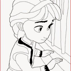 Perfect Coloring Pages Elsa From Frozen Free Printable Princess