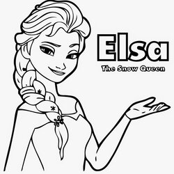 Exceptional Free Printable Elsa Coloring Pages For Kids Best