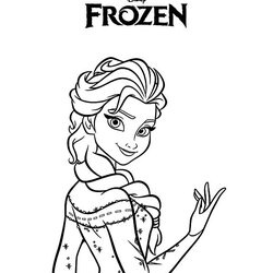 Splendid Free Printable Elsa Coloring Pages For Kids Best Frozen