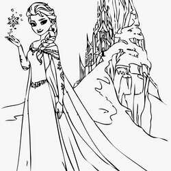 Great Free Printable Elsa Coloring Pages For Kids Best Frozen Page
