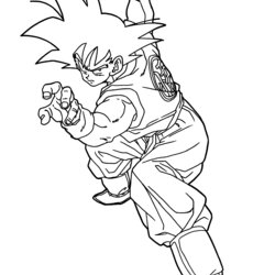 Excellent Free Printable Dragon Ball Coloring Pages For Kids Print