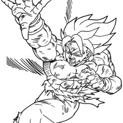 Cool Free Printable Dragon Ball Coloring Pages For Kids