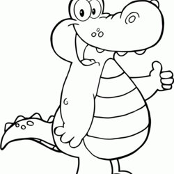 Terrific Alligator Coloring Pages Printable