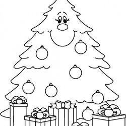 Splendid Free Printable Christmas Tree Coloring Page Fit