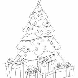 Wonderful Free Printable Christmas Tree Coloring Pages Freebie Finding Mom Page
