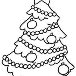 Brilliant Free Printable Christmas Tree Coloring Pages For Kids Color Colouring Sheet Holiday Outline