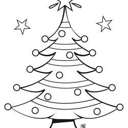 Christmas Tree Coloring Pages For Kids Sheets Printable Color Print Pattern Source